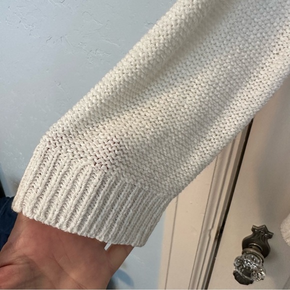 Coldwater Creek Cardigan Cream Longline Loose Knit Long Sleeve Size 1X - Picture 6 of 8